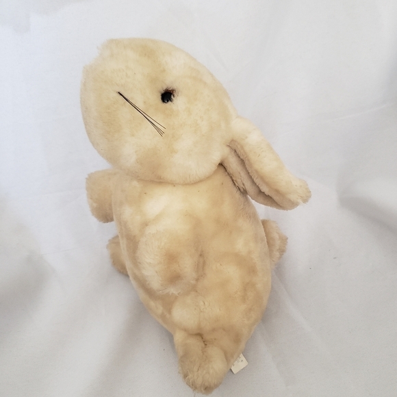 Eden Vintage Bunny Rabbit Plush Stuffed Animal Cream Tan 10 Inch - Picture 7 of 13